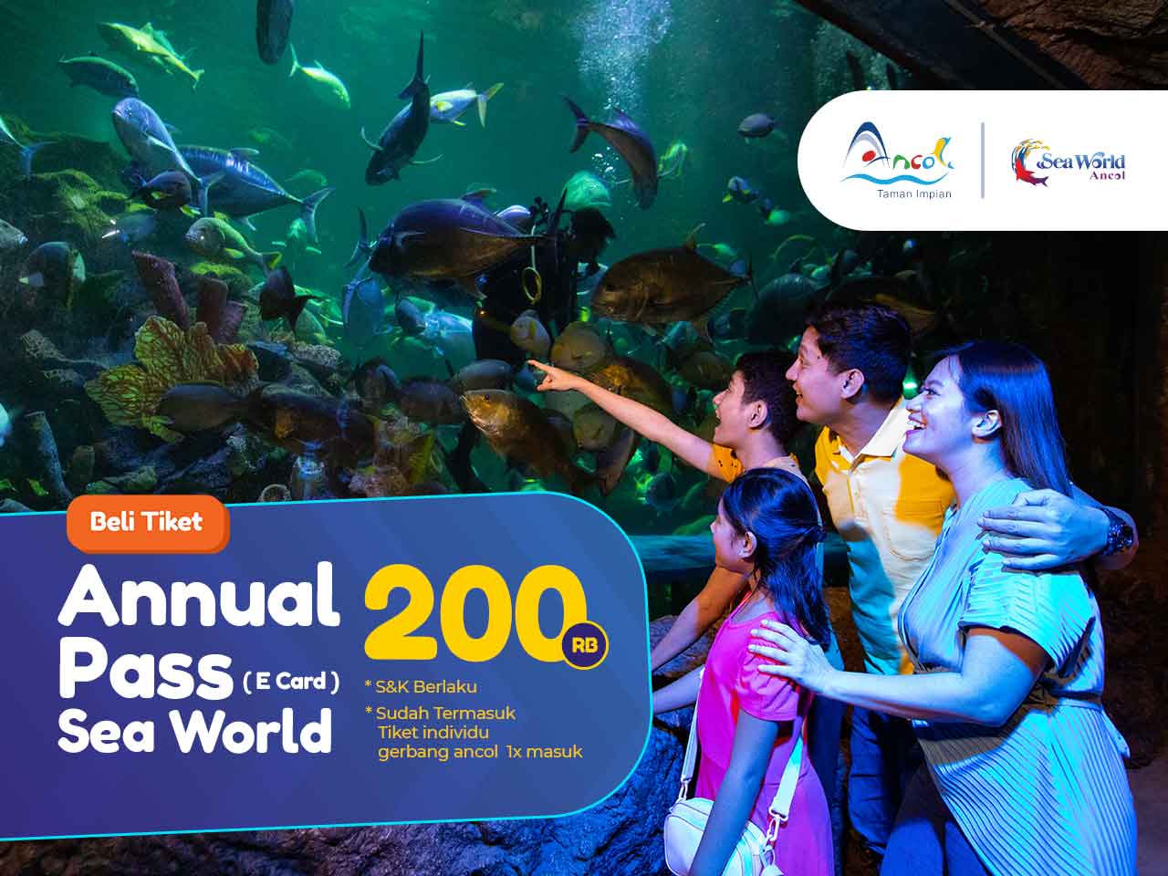 Gratis Rekreasi Setahun ke Sea World Ancol Cuma 200rb Dengan Annual Pass